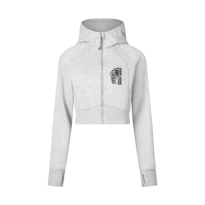 Cropped Zip-Through Hoodie #RP0005