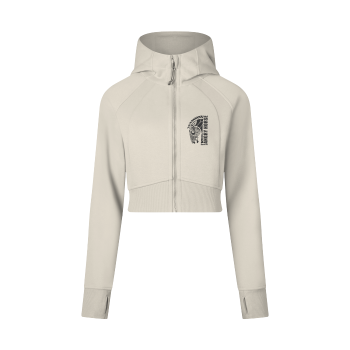 Cropped Zip-Through Hoodie #RP0005