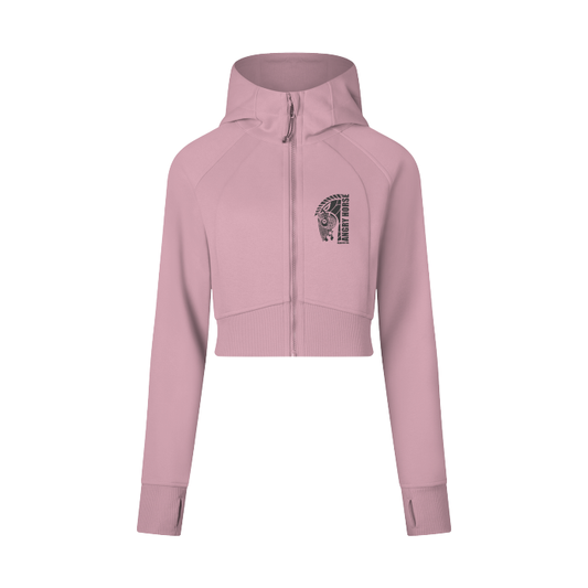 Cropped Zip-Through Hoodie #RP0005