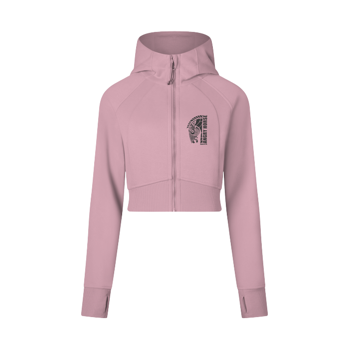 Cropped Zip-Through Hoodie #RP0005